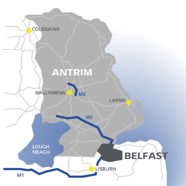 Ballymena map